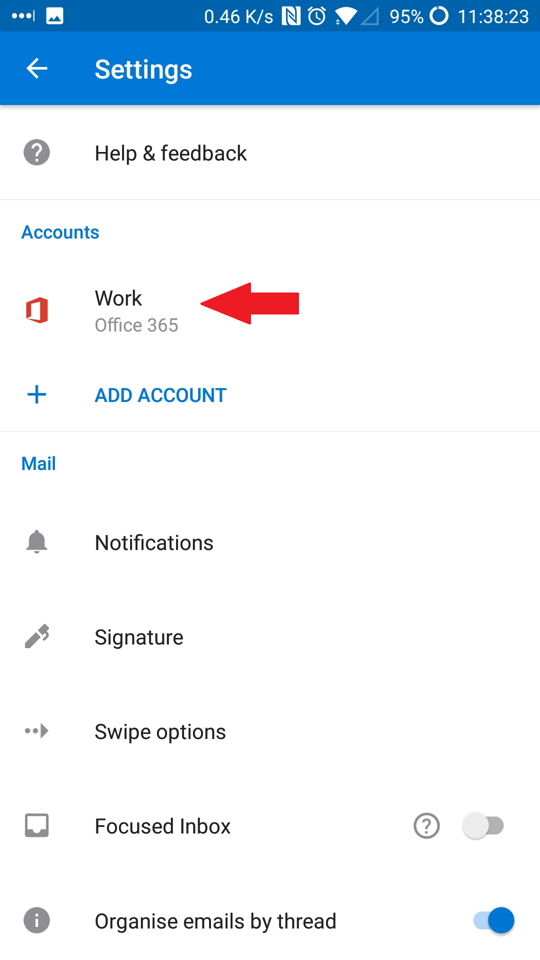 office 365 contacts not syncing with android
